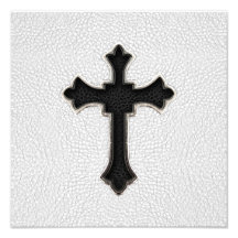 Black Metal Cross Photo Art