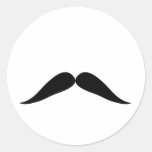 Black Moustache for Fun Sticker