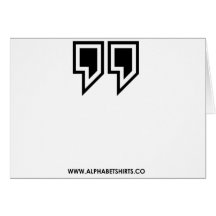 Black Parenthesis Greeting Cards