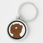 Black Pride Fist Power Symbol Keychain