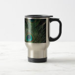 Black Rainbow Peacock Coffee Mugs