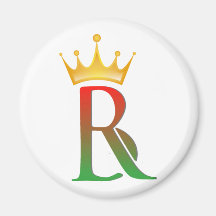 Black Royalty Fridge Magnets