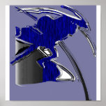 black shadow "black bird" blue tiger posters