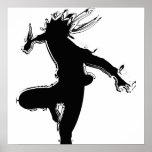 black shadow side kick posters
