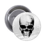 Black Skull w/Watery Background Button