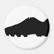black soccer shoe fridge magnets