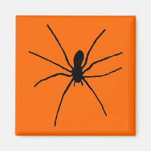 Black Spider Template Magnet