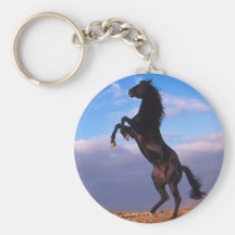 Black Stallion Key Chain