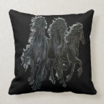 Black Stallions American Mojo Pillow pillows