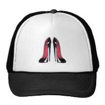 Black Stiletto Shoes Trucker Hat