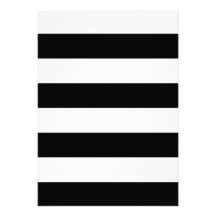 Black Stripes Custom Invitation