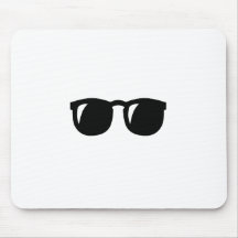 Black Sunglasses Mouse Pads