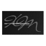 Black Tightly Woven Carbon Fibre Textured Business Card