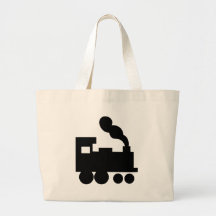 black train railway icon bag