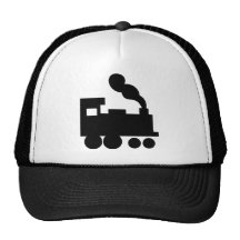 black train railway icon mesh hats