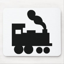 black train railway icon mouse mats