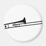 black trombone instrument icon refrigerator magnets