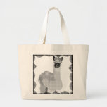Black & White Alpaca Art Bag