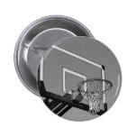 Black & White Basketball Hoop Buttons