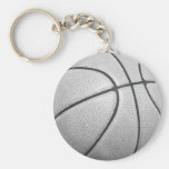 Black & White Basketball Key Chain