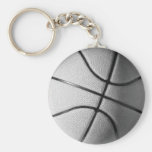 Black & White Basketball Keychain