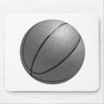Black & White Basketball Mousepad
