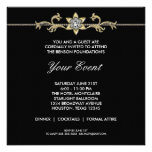 Black White Black Tie Corporate Party Personalised Announcement