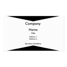Black & White business card