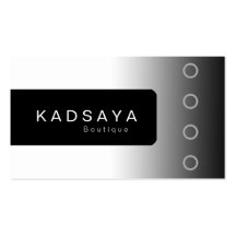 Black White Business Card BW 2 Kadsaya Boutique