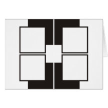 black white cards
