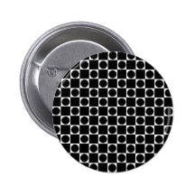 Black & White Checkers & Circle Pins