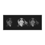 Black & White Jaguar Wrapped Canvas Canvas Print