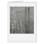 Black & white lines on grey abstract art greeting cards