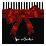 Black White Red All Occasion Party Invites
