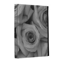 Black & White Roses iPad Folio iPad Folio Covers