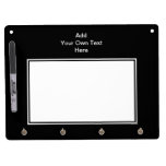 Black with White Area and Custom Text.
