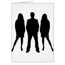black womanizer logo greeting cards