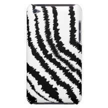 Black Zebra Print Pattern. iPod Case-Mate Cases