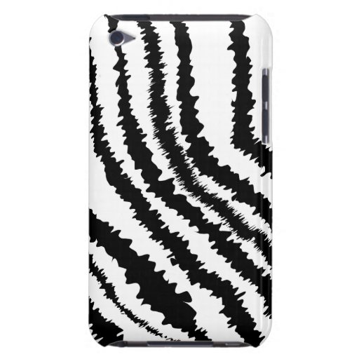 Black Zebra Print Pattern. iPod Case-Mate Cases