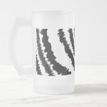 Black Zebra Print Pattern. Coffee Mugs