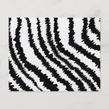 Black Zebra Print Pattern. Custom Flyer