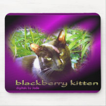 blackberry kitten mouse mat