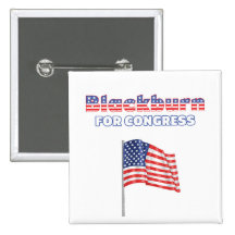 Blackburn for Congress Patriotic American Flag Pinback Button