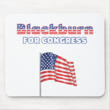 Blackburn for Congress Patriotic American Flag Mouse Mat