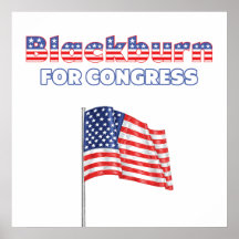 Blackburn for Congress Patriotic American Flag Posters