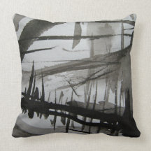 blackened rain forest pillow