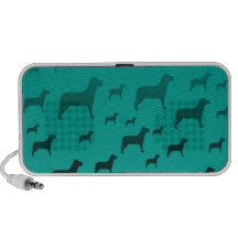 Blacks dogs pattern speakers