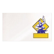 Blacksmith business card retro