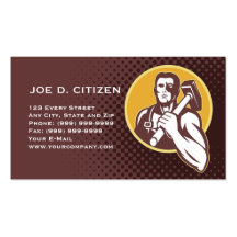 blacksmith hammer business card
