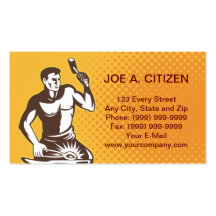 blacksmith hammer business card